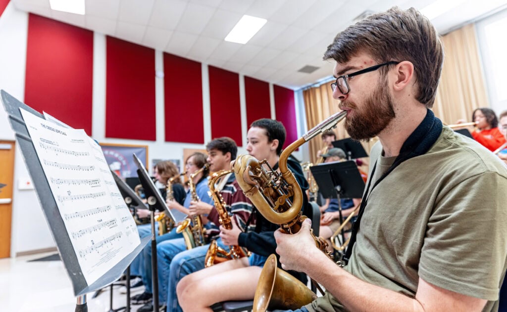 Jazz Band rehearsal