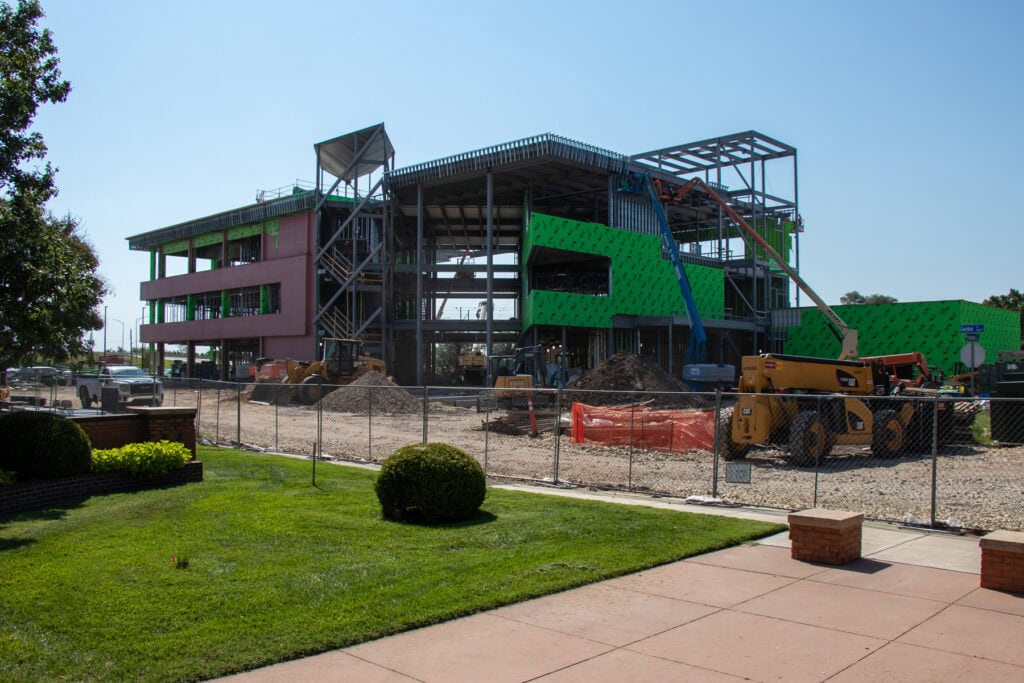 Campus Commons - construction progress August 2024